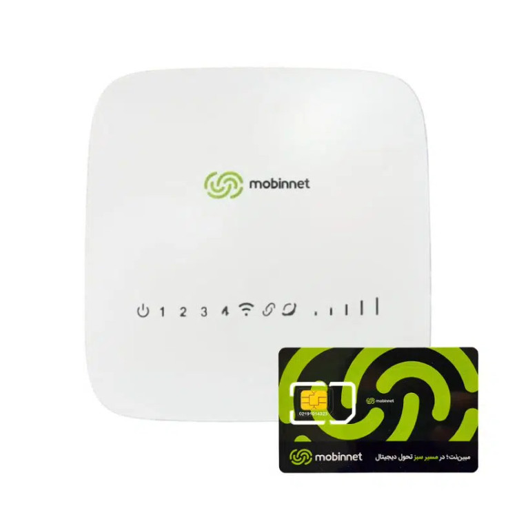 مودم مبین نت MN 4400 بهمراه 30 گیگ اینترنت ۳ ماهه